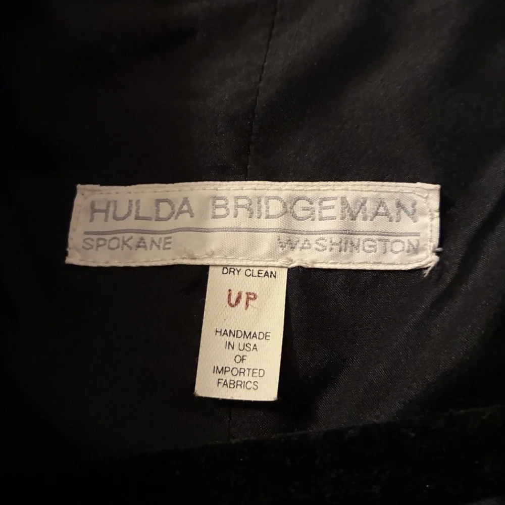 Hulda Bridgeman Design Wearable Art Black Silk Size 0 Petite Jacket Handmade EUC - Picture 8 of 16